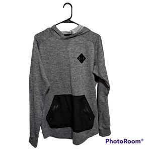 BURTON Durable Goods Sweater Hoodie Size Black Gray Medium
